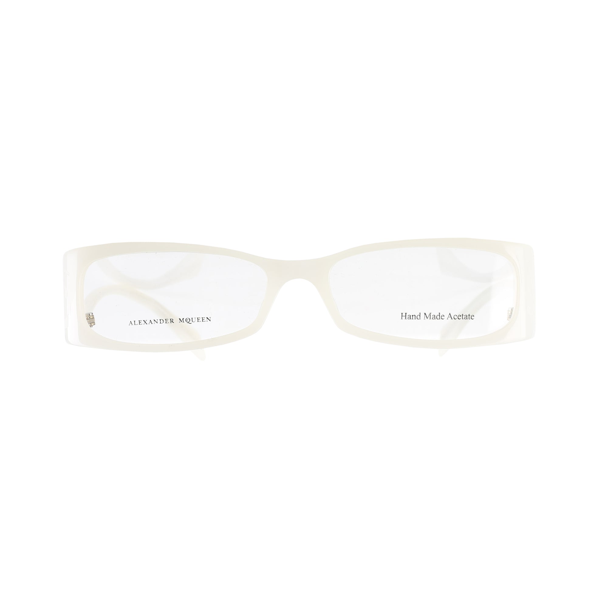 Alexander McQueen ’00s Milky White Flat Glasses Alexander McQueen