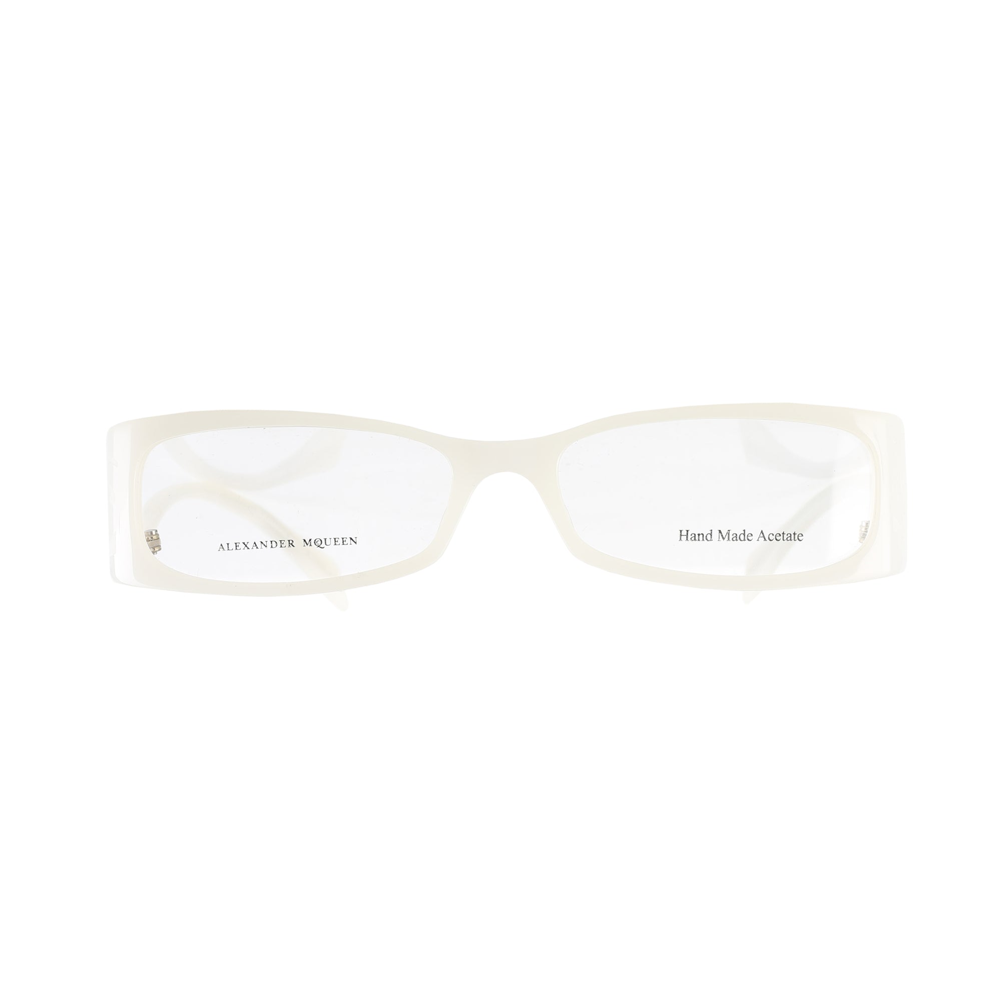 Alexander McQueen ’00s Milky White Flat Glasses