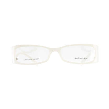 Alexander McQueen ’00s Milky White Flat Glasses Alexander McQueen