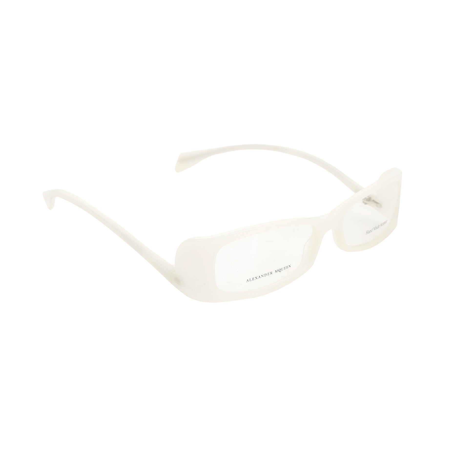 Alexander McQueen ’00s Milky White Flat Glasses Alexander McQueen