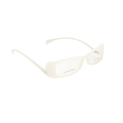 Alexander McQueen ’00s Milky White Flat Glasses Alexander McQueen