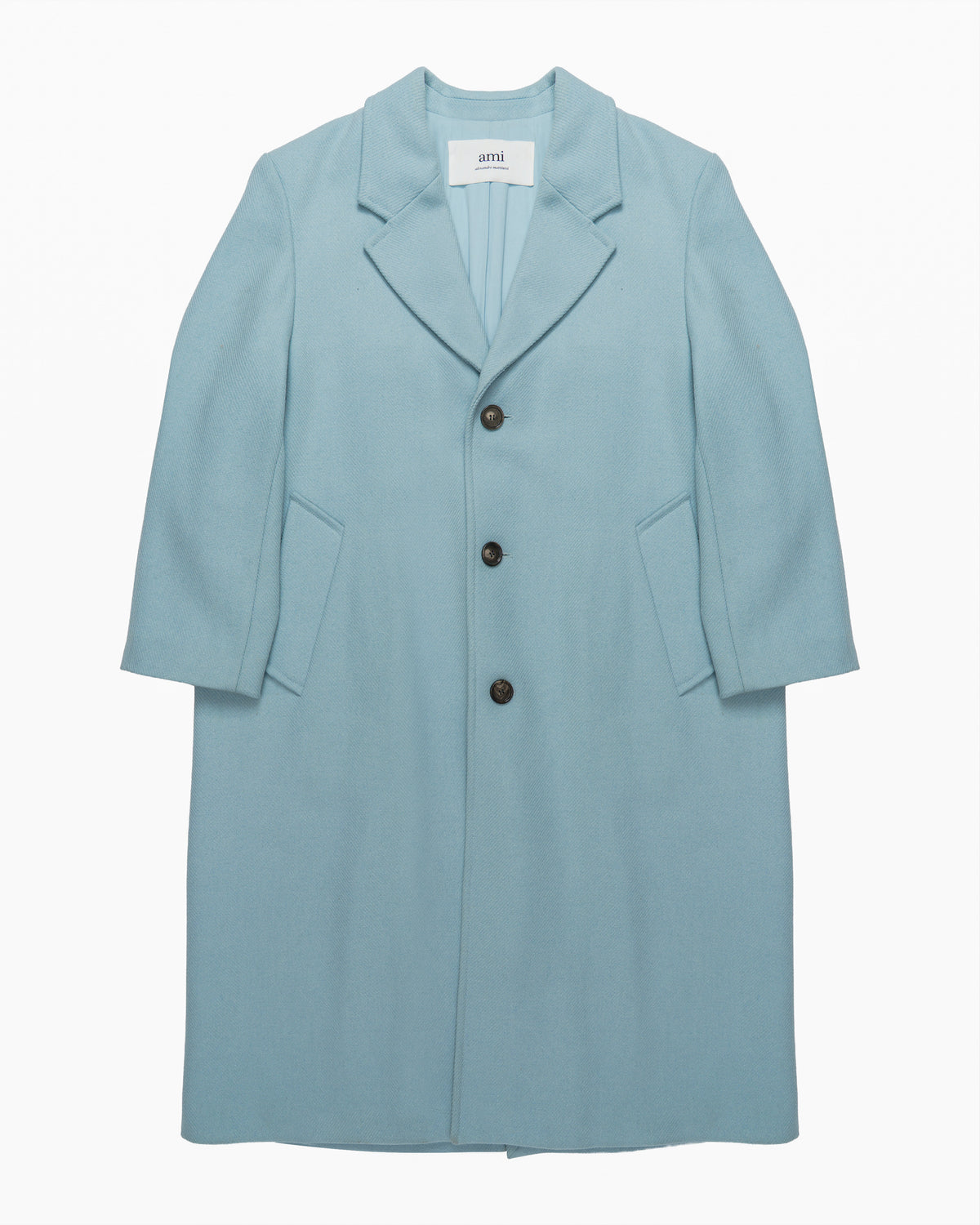 AMI Paris single-breasted Blue Coat