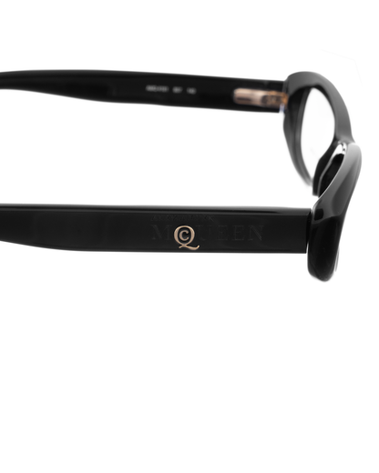 Alexander McQueen Black Classic Cat-Eye glasses Alexander McQueen