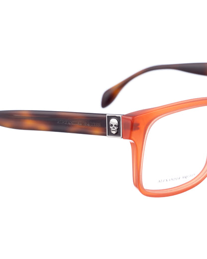 Alexander McQueen 00s Bold Nerdy Havana and Orange Glasses Alexander McQueen