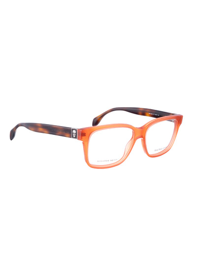 Alexander McQueen 00s Bold Nerdy Havana and Orange Glasses Alexander McQueen