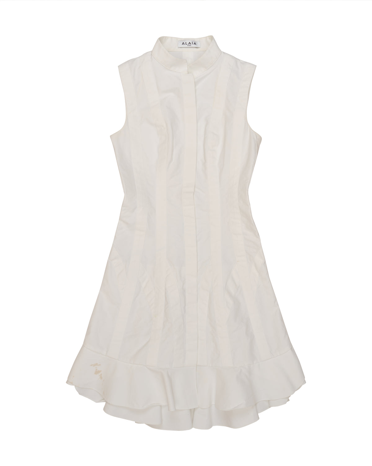 Alaïa mini dress with tiered hem