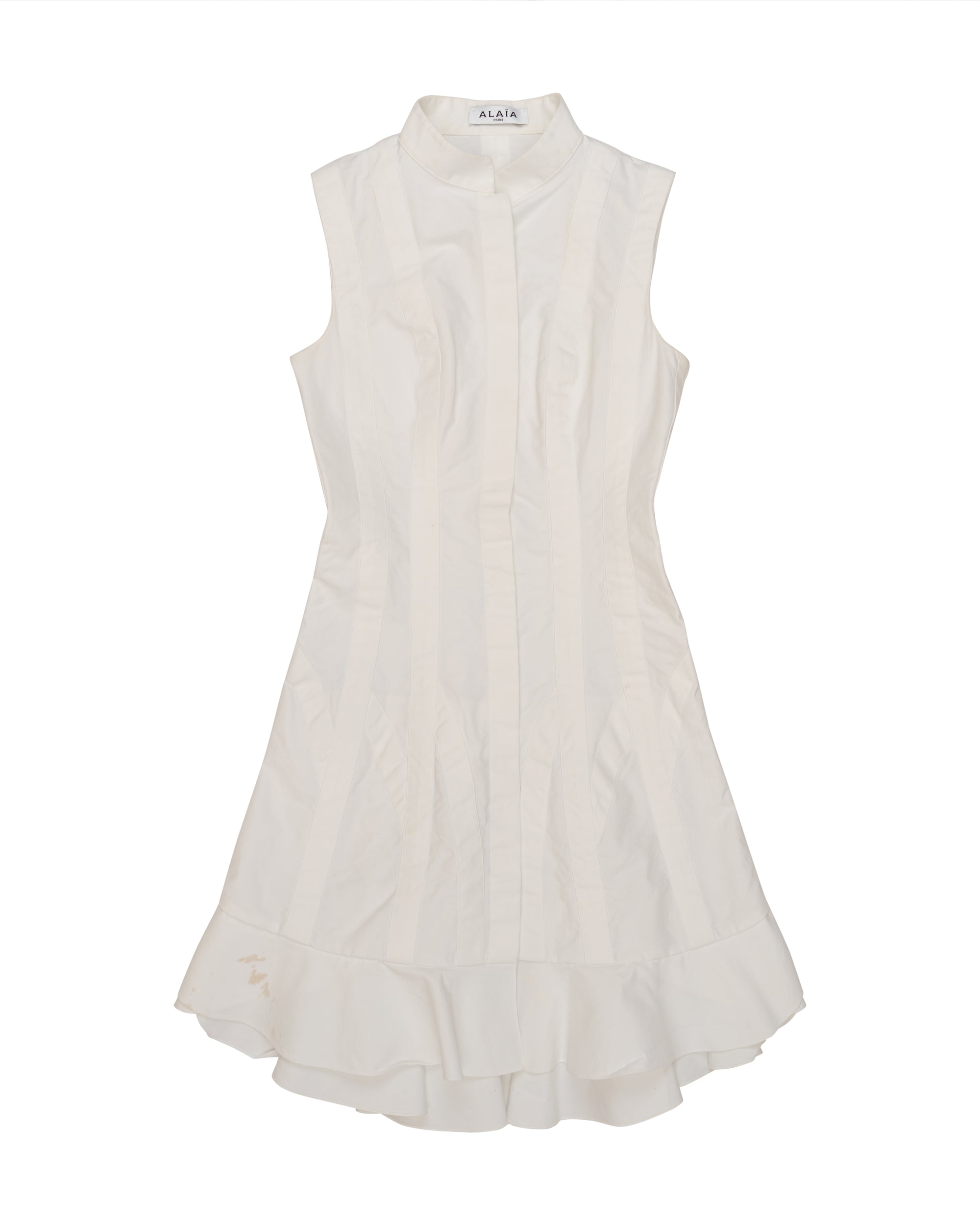 Alaïa mini dress with tiered hem