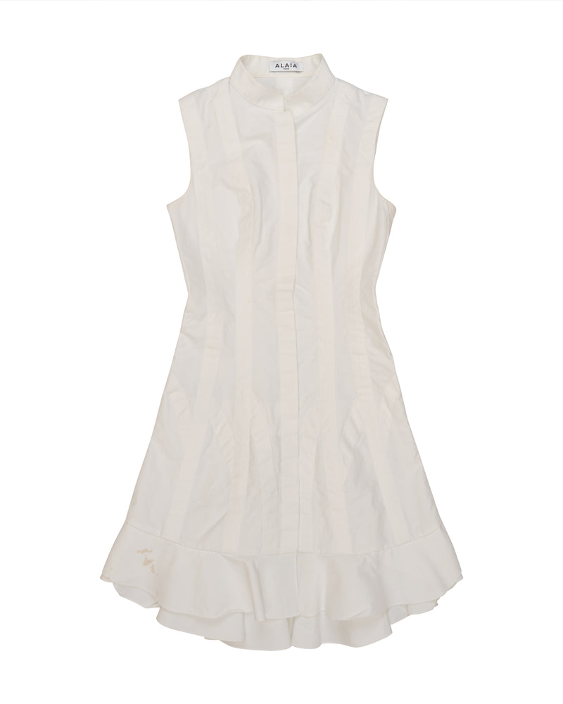 Alaïa mini dress with tiered hem thumbnail