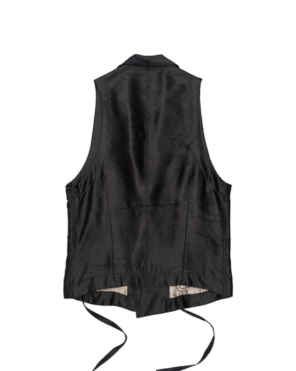 Ann Demeulemeester Double Breasted Waistcoat with Draped Lapel