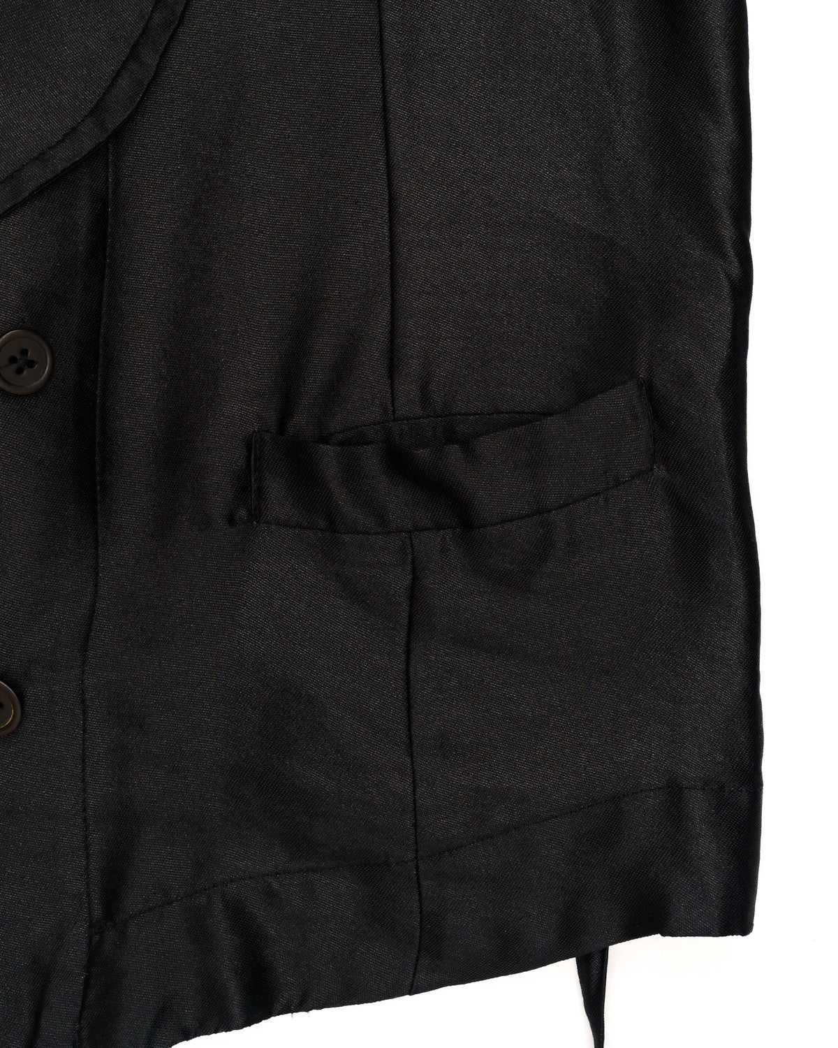 Ann Demeulemeester Double Breasted Waistcoat with Draped Lapel