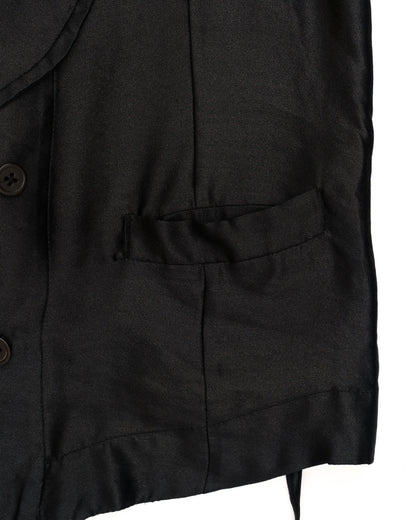 Ann Demeulemeester Double Breasted Waistcoat with Draped Lapel