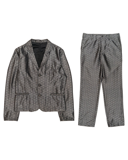 Ann Demeulemeester Floral Jacquard Blazer