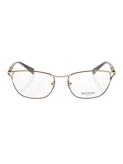 Balmain Brown/Gold Oval glasses Balmain