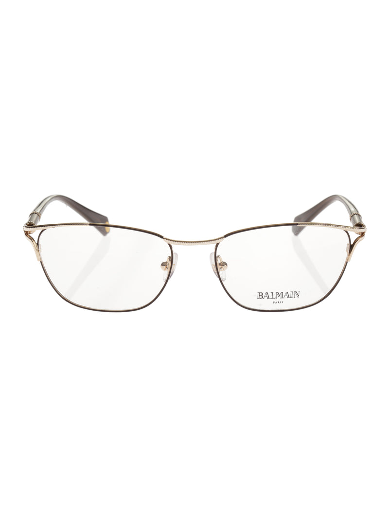 Balmain Brown/Gold Oval glasses thumbnail
