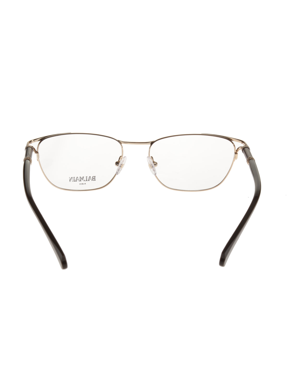 Balmain Brown/Gold Oval glasses