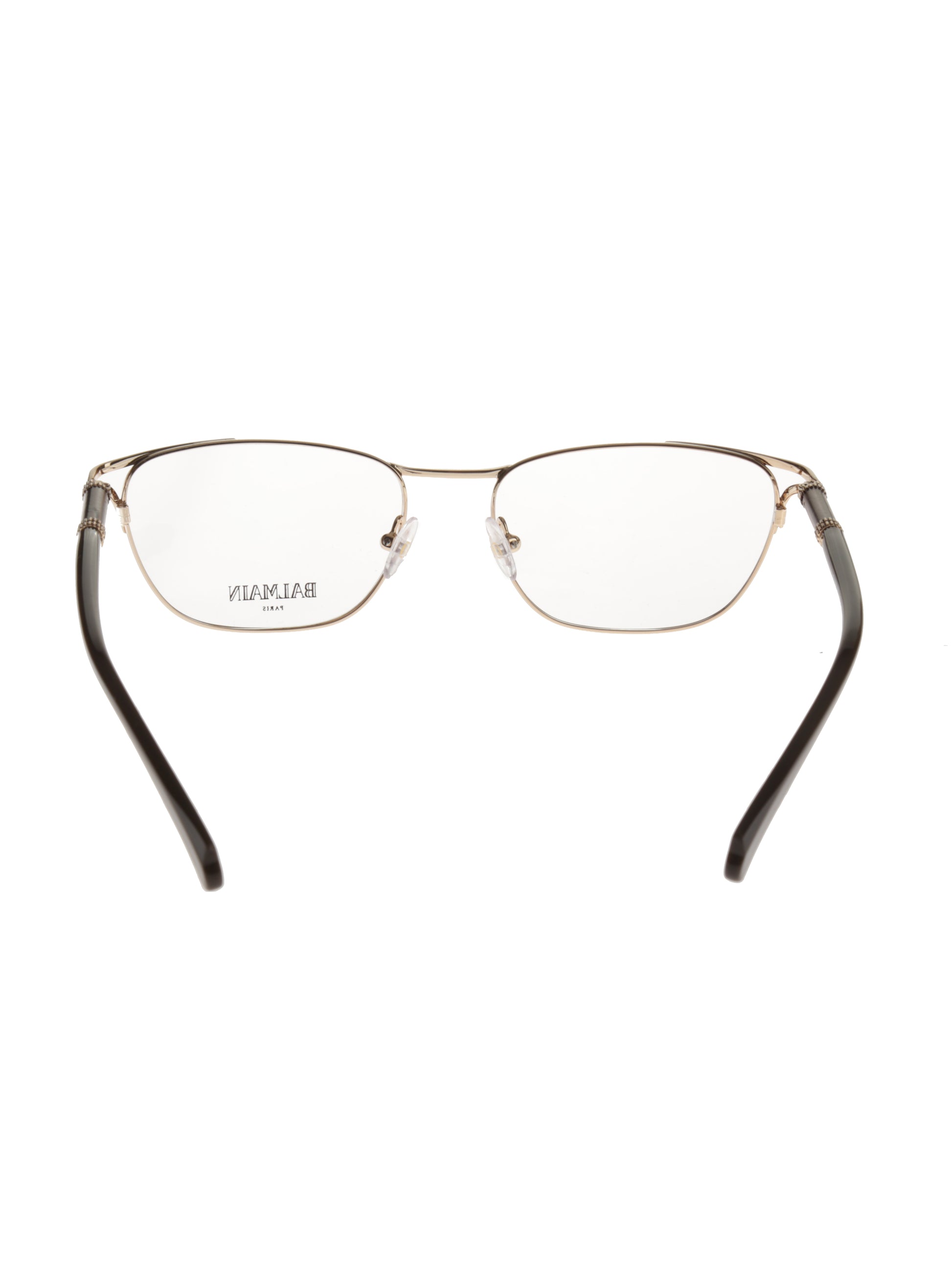 Balmain Brown/Gold Oval glasses Balmain