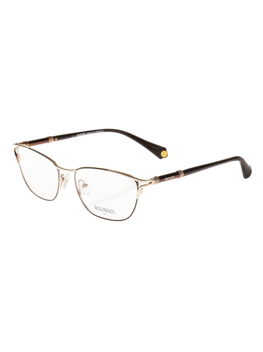 Balmain Brown/Gold Oval glasses Balmain