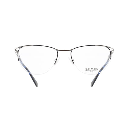 Balmain ’00s Dark Blue & Silver Oval Glasses Balmain