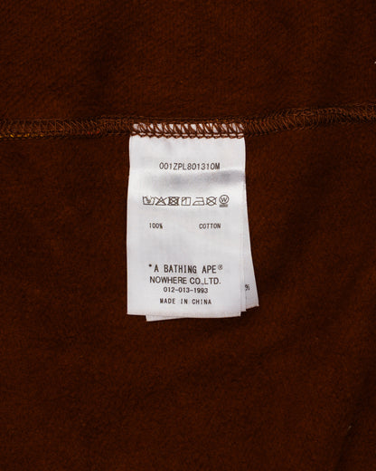 BAPE Orange Camo Rhinestone Logo Full Zip Hoodie