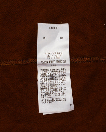 BAPE Orange Camo Rhinestone Logo Full Zip Hoodie