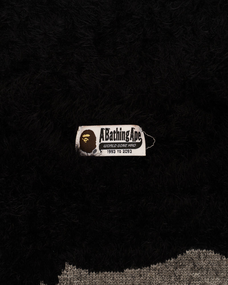 BAPE Shaggy Knit Ape Head Sweater thumbnail