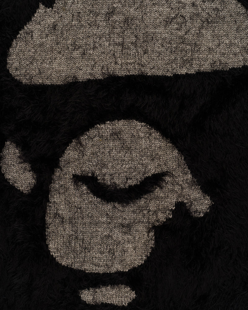 BAPE Shaggy Knit Ape Head Sweater thumbnail