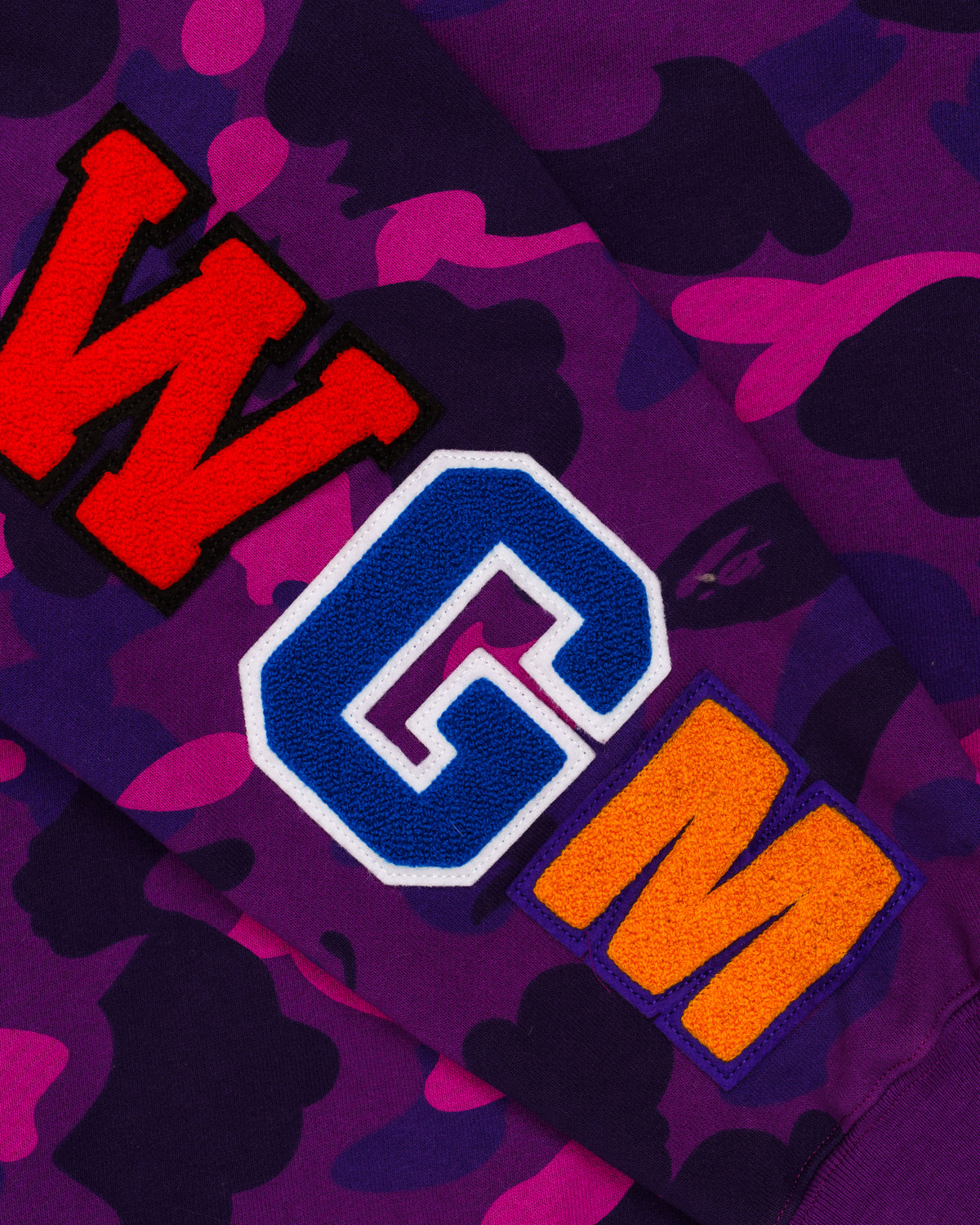 BAPE Shark Crewneck purple camo