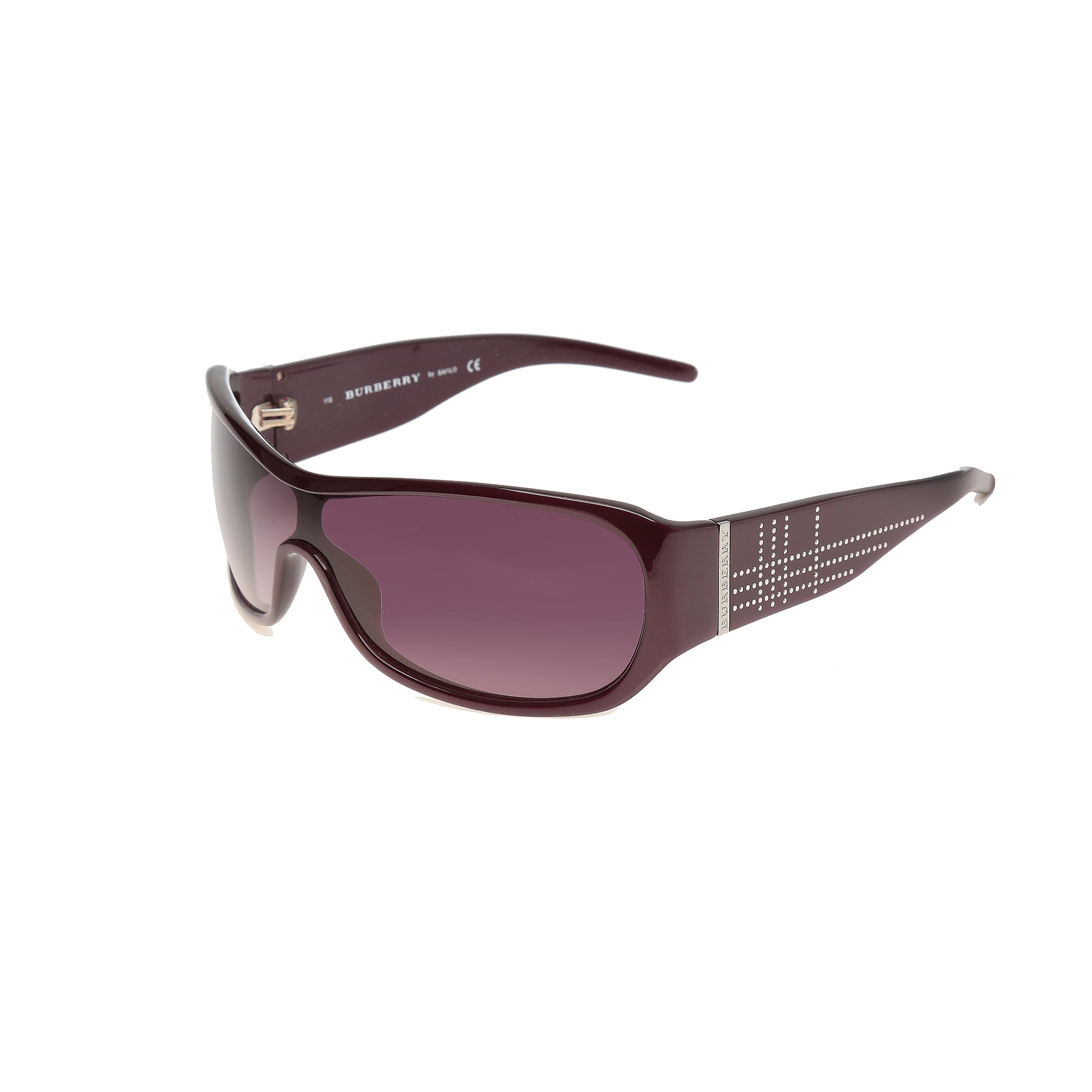 Burberry ’00s Purple Oversized Sunglasses Burberry