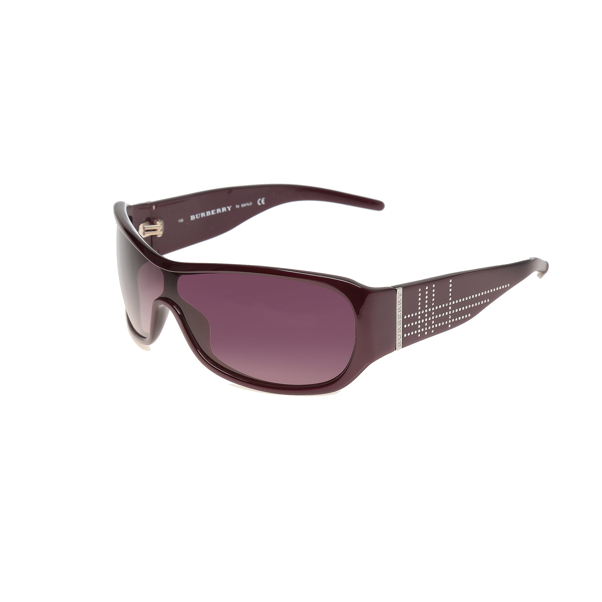 Burberry ’00s Purple Oversized Sunglasses