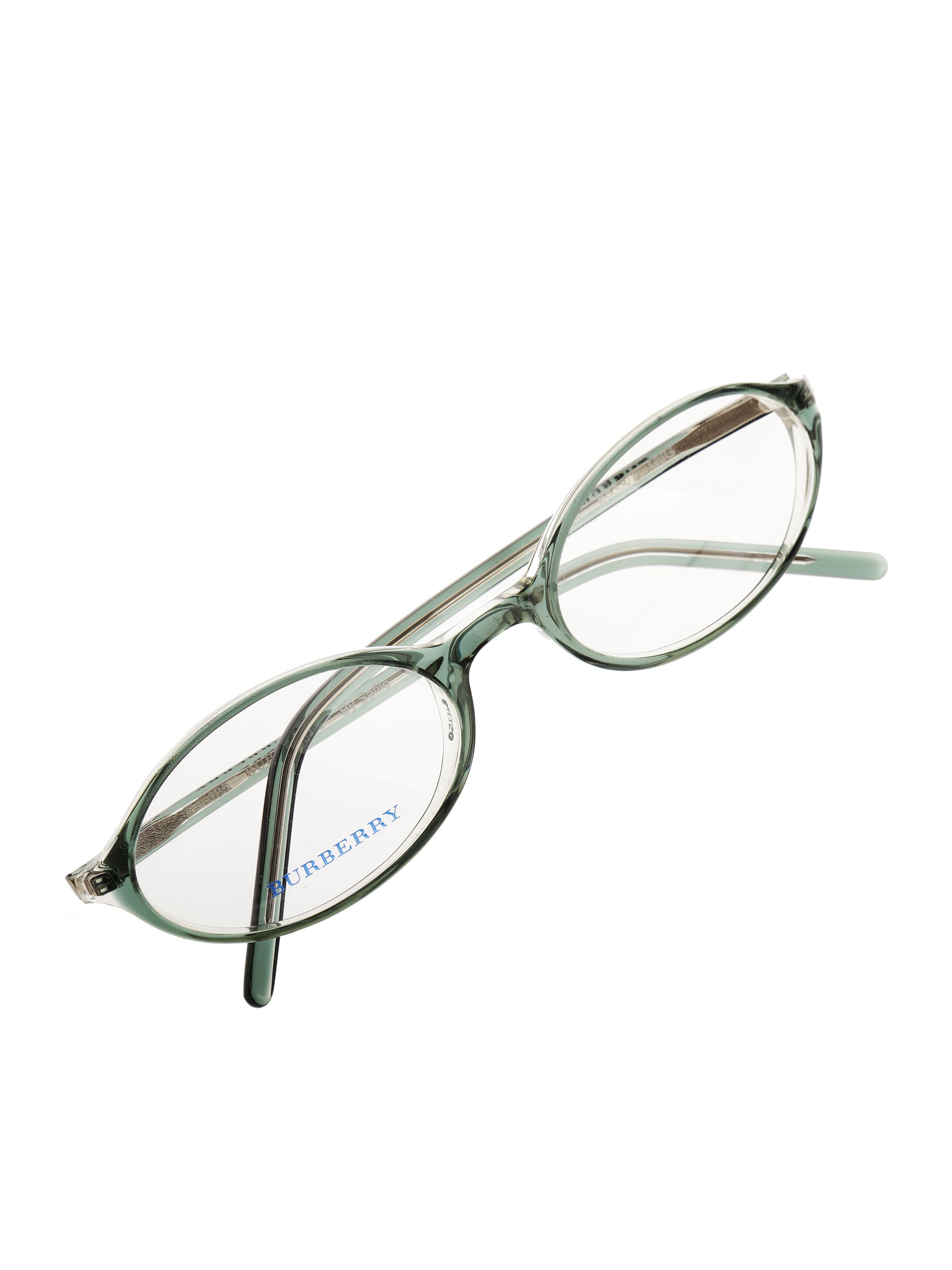 Burberry ’90s Bottle Green Oval Glasses