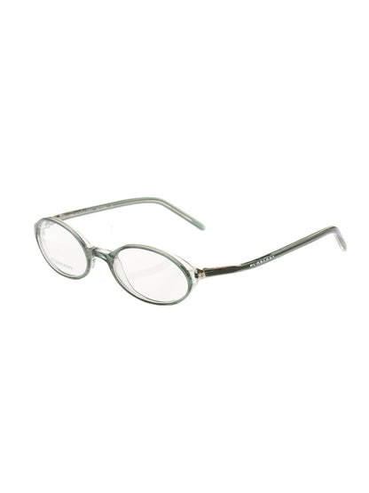 Burberry ’90s Bottle Green Oval Glasses Burberry