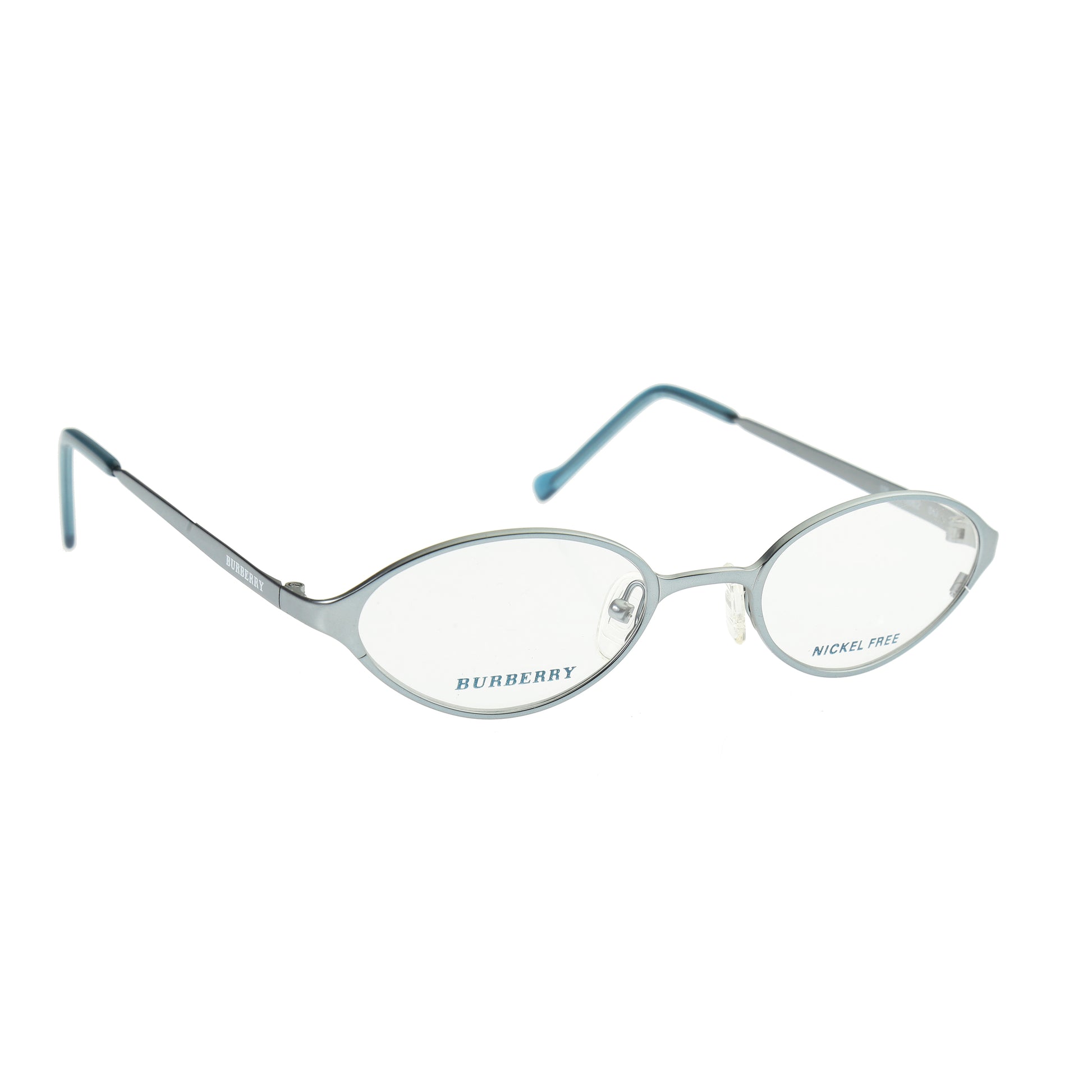 Burberry Silver Metal Oval Frame glasses Burberry