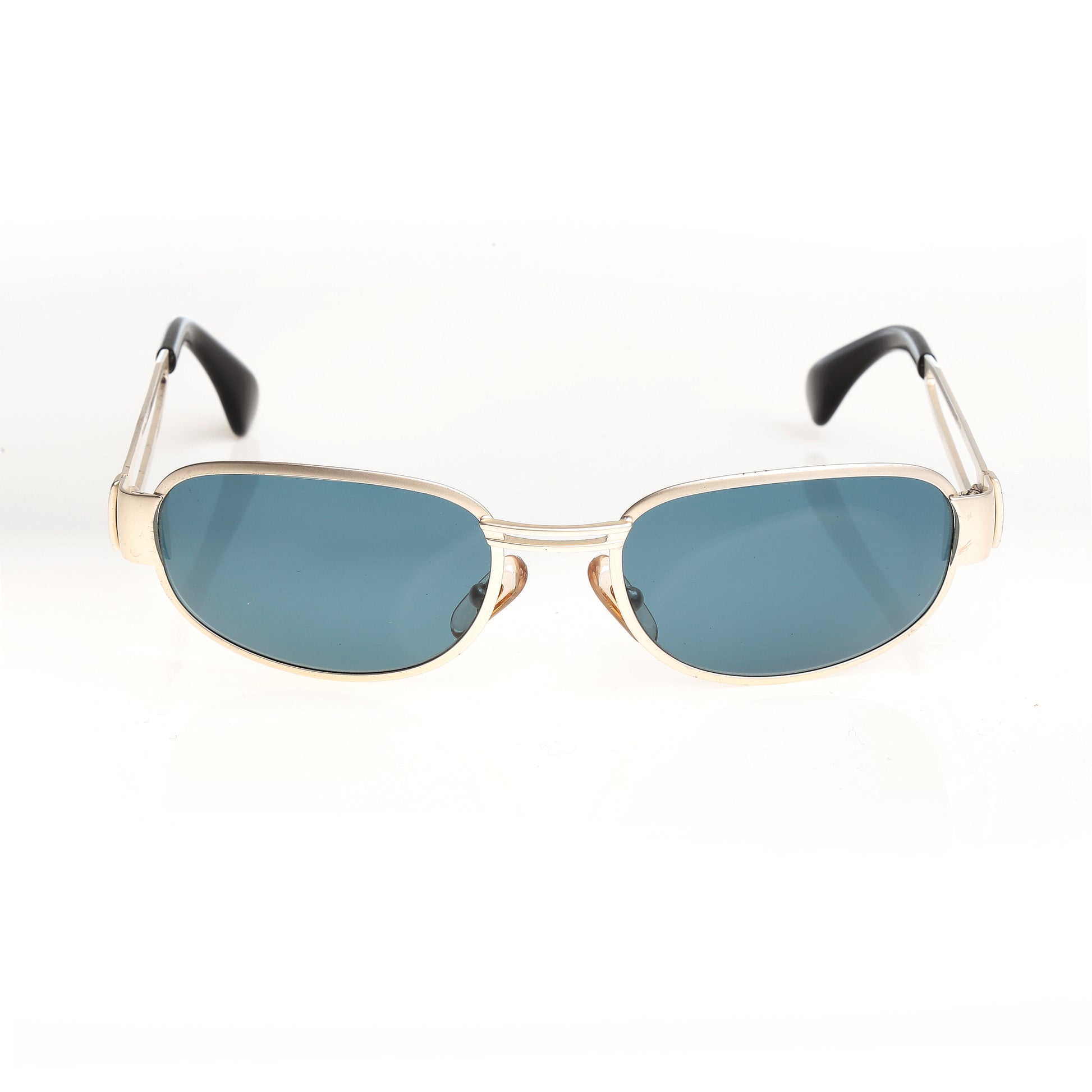 Burberry 90’s Silver Round Sunglasses Burberry