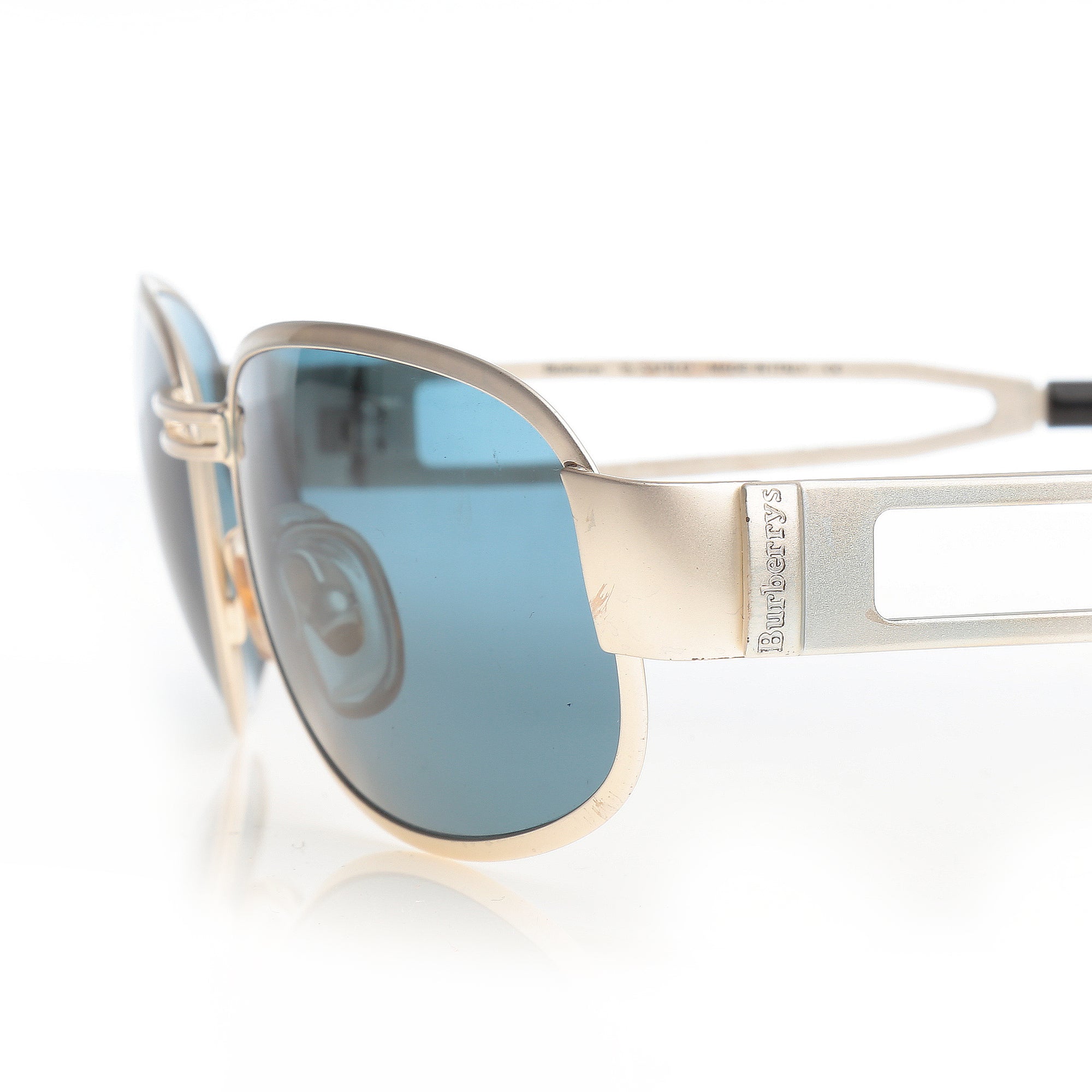 Burberry 90’s Silver Round Sunglasses