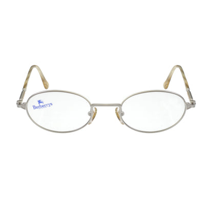 Burberry Silver Oval Frame glasses Burberry