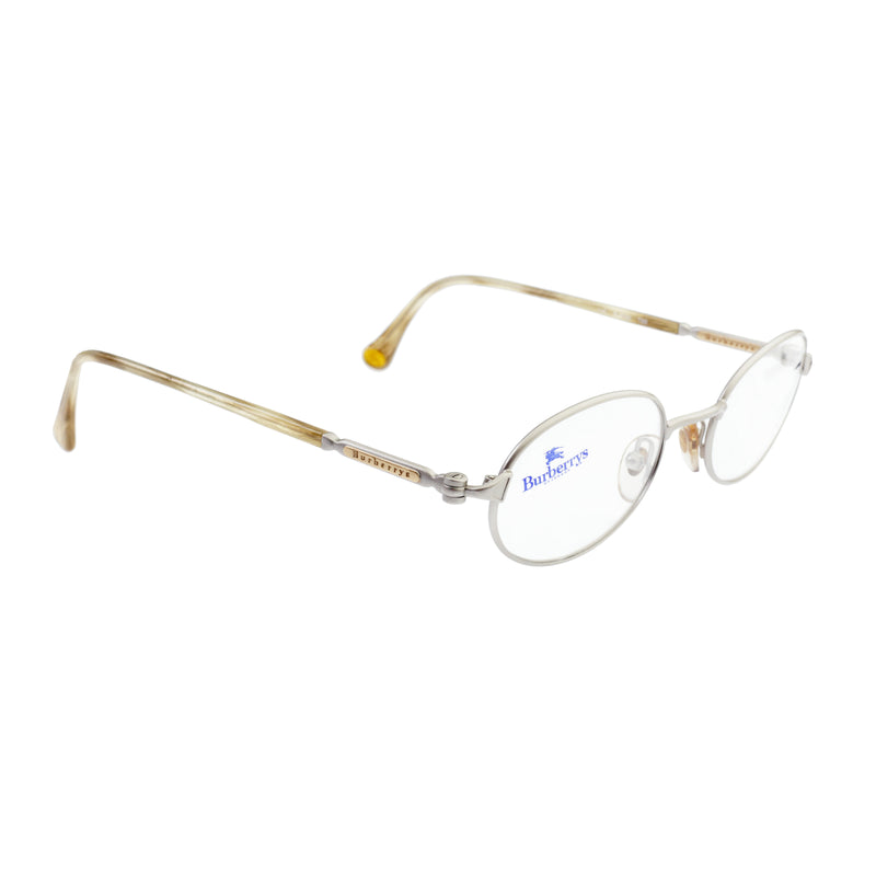 Burberry Silver Oval Frame glasses thumbnail