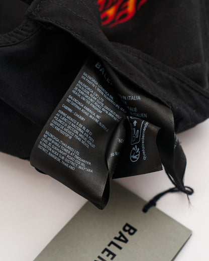 Balenciaga Flame Logo Baseball Cap