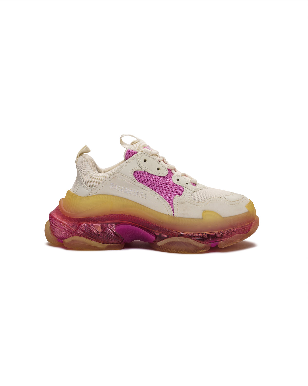 Balenciaga Triple S Clear Sole cream/pink sneakers