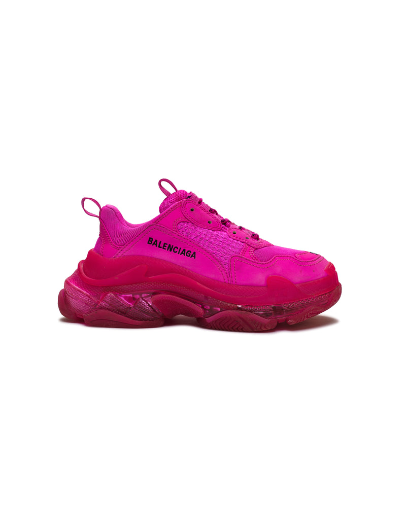 Balenciaga Triple S Clear Sole magenta sneakers