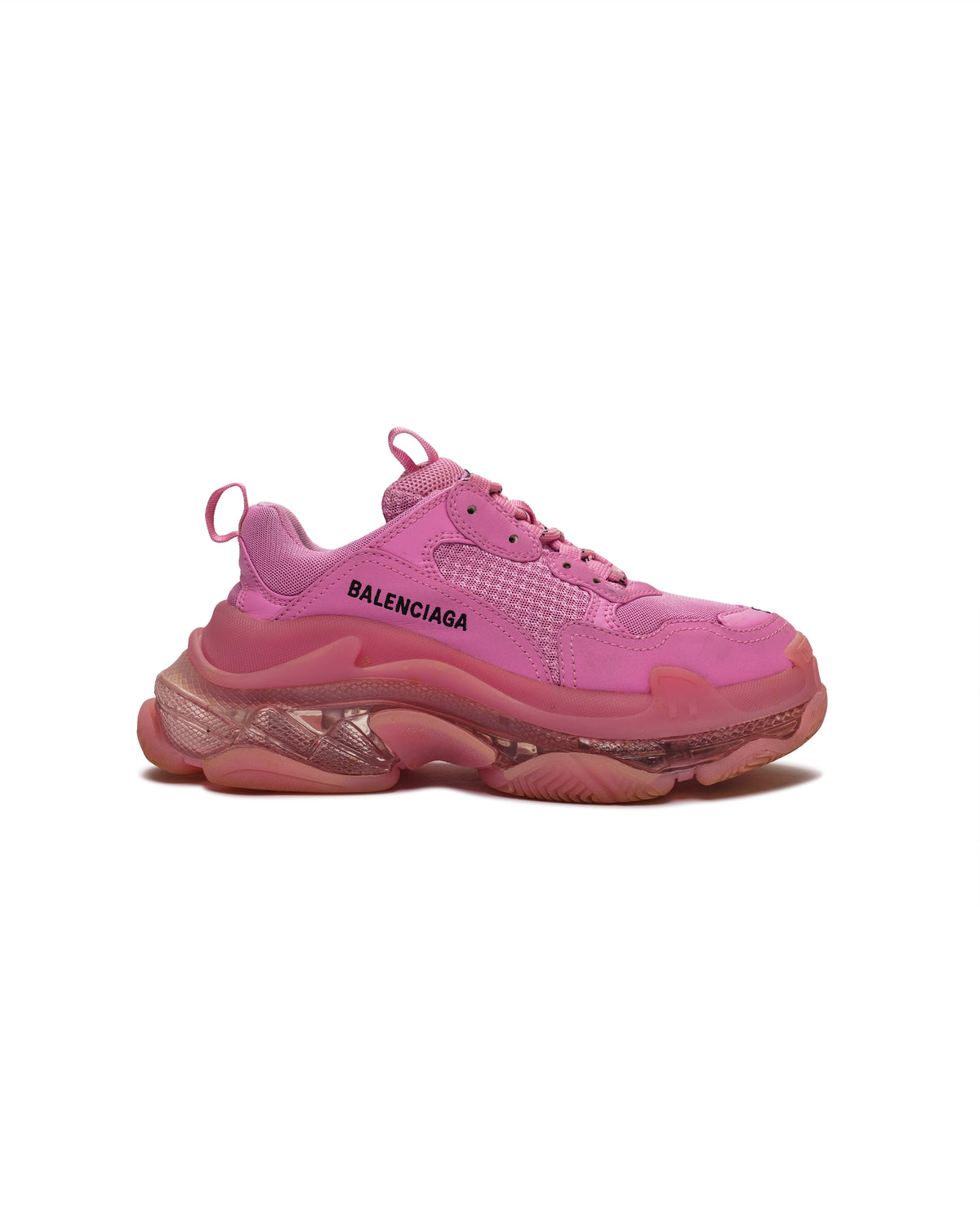 Balenciaga Triple S Clear Sole pink sneakers
