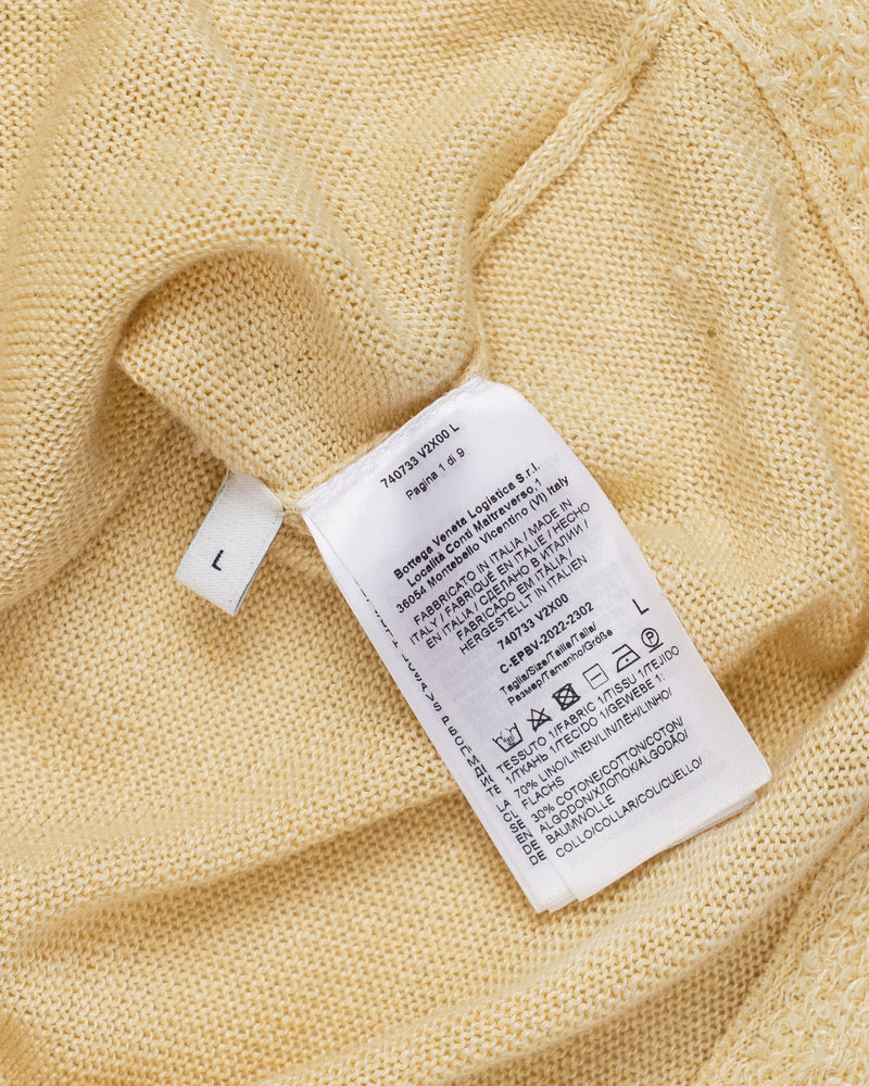 Bottega Veneta Fine Knit Linen Polo Shirt thumbnail