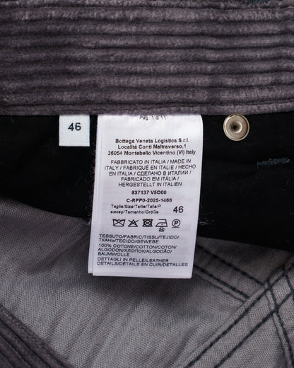 Bottega Veneta Straight-Leg Cotton Corduroy Trousers Bottega Veneta