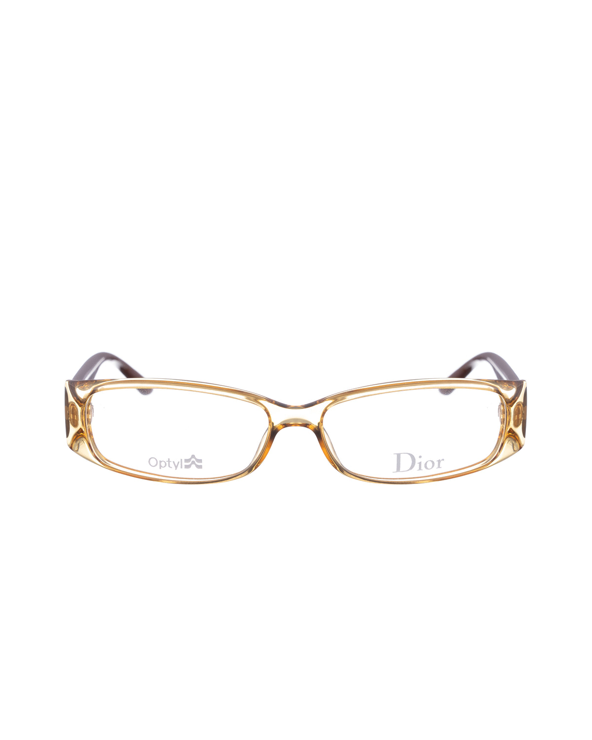 Dior Brown Plastic Dogtooth glasses