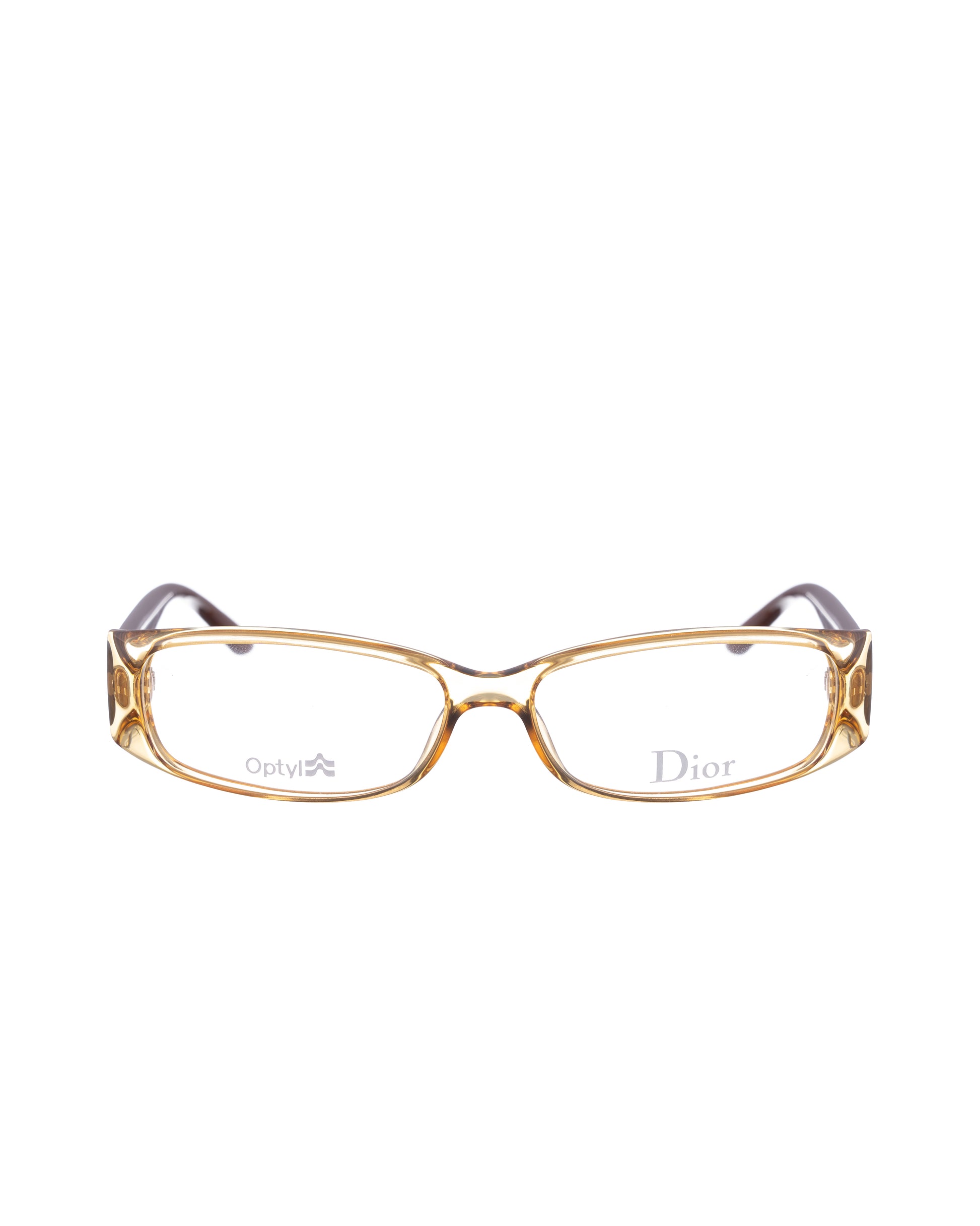 Dior Brown Plastic Dogtooth glasses Dior