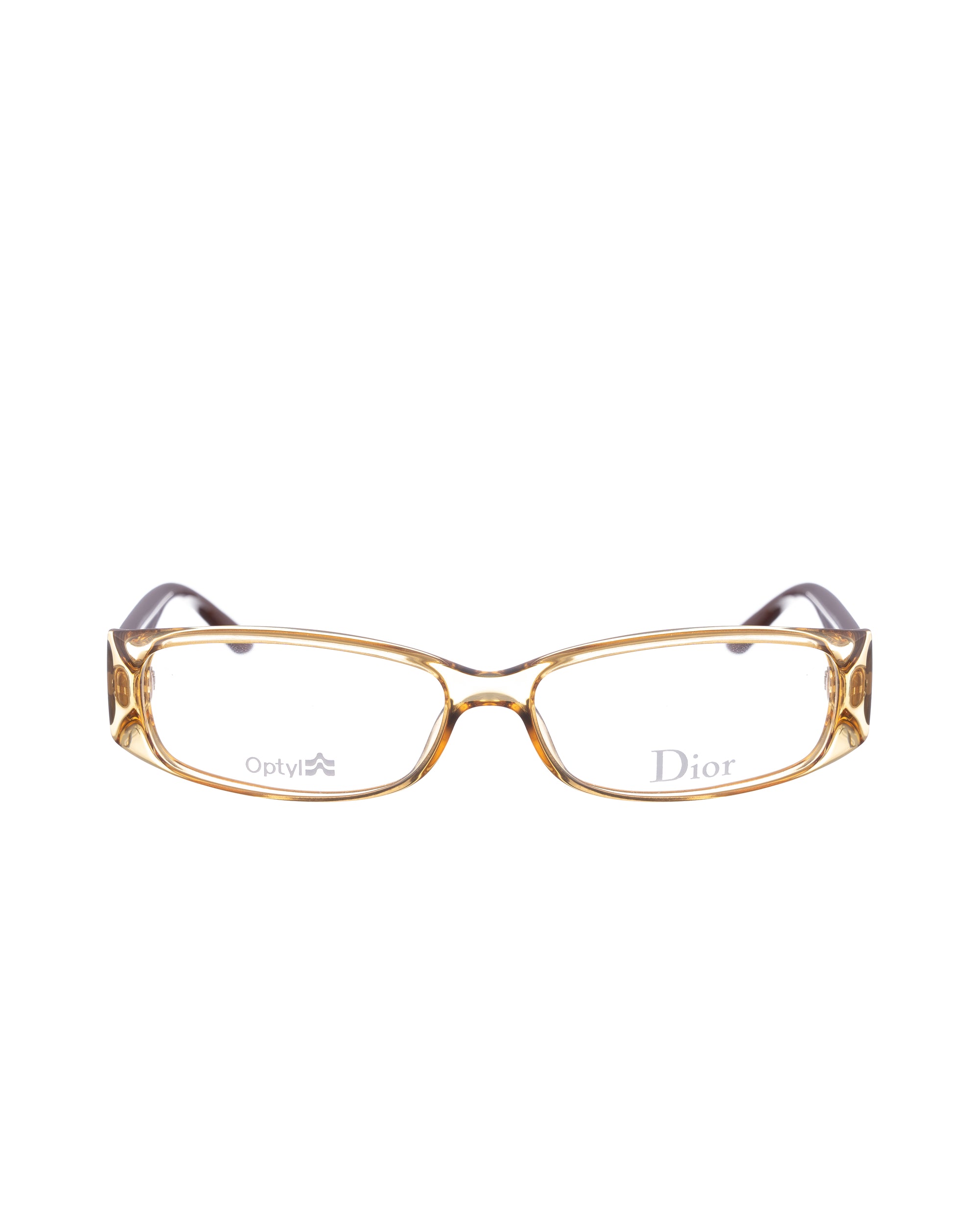 Dior Brown Plastic Dogtooth glasses