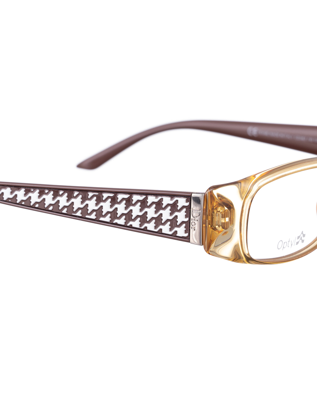 Dior Brown Plastic Dogtooth glasses