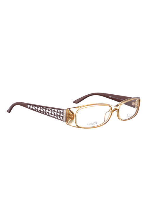 Dior Brown Plastic Dogtooth glasses Dior