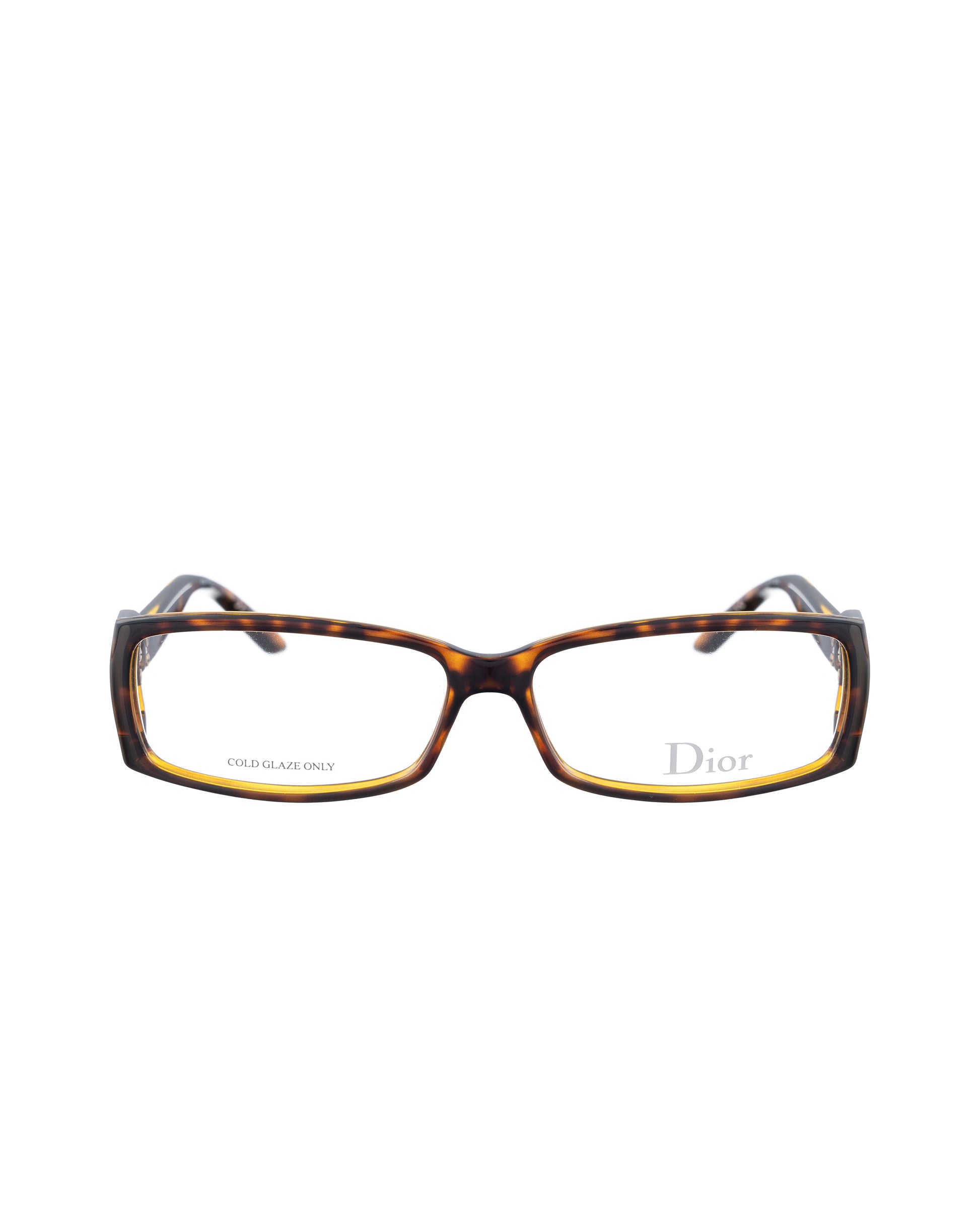 Dior 00s Brown Tortoise Plastic Glasses Dior