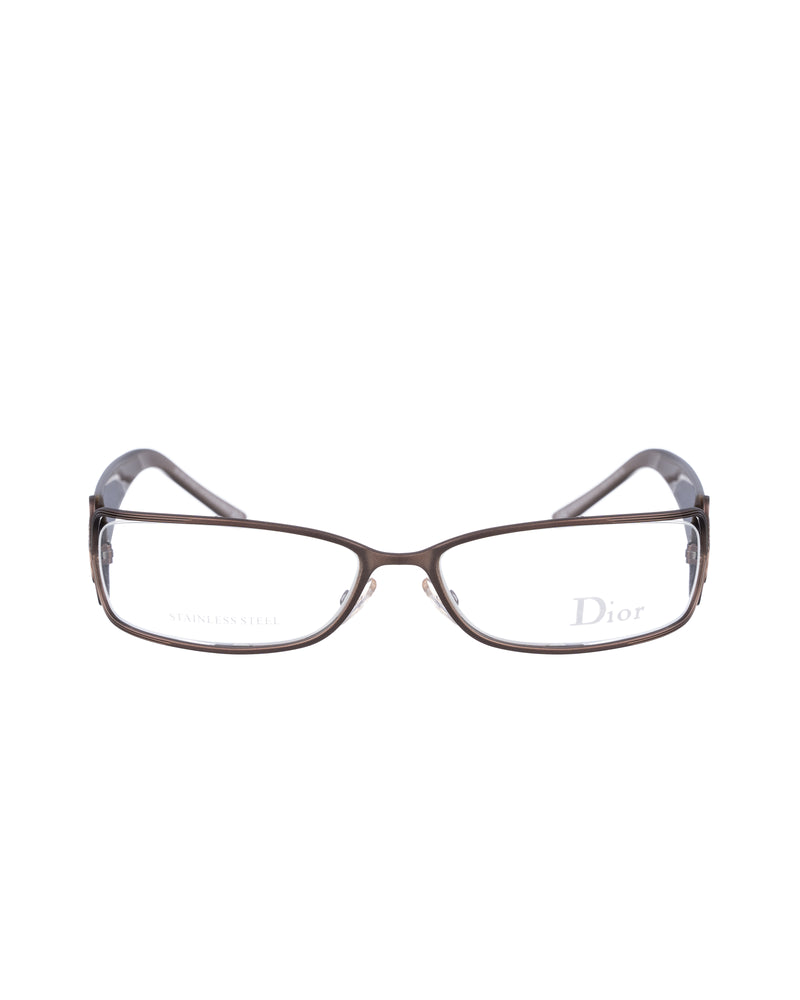Dior Vintage Metal grey temples glasses thumbnail