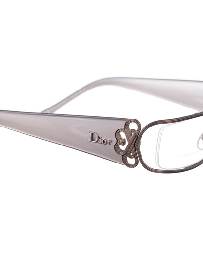 Dior Vintage Metal grey temples glasses Dior